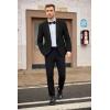 COOFANDY Mens Tuxedo Jacket Wedding Suit Jacket Slim Fit Blazer Jacket for Dinner, Prom, Party(Black)