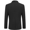 COOFANDY Mens Tuxedo Jacket Wedding Suit Jacket Slim Fit Blazer Jacket for Dinner, Prom, Party(Black)