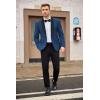 COOFANDY Mens Tuxedo Jacket Wedding Suit Jacket Slim Fit Blazer Jacket for Dinner, Prom, Party(Blue)