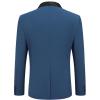 COOFANDY Mens Tuxedo Jacket Wedding Suit Jacket Slim Fit Blazer Jacket for Dinner, Prom, Party(Blue)