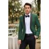 COOFANDY Mens Tuxedo Jacket Wedding Suit Jacket Slim Fit Blazer Jacket for Dinner, Prom, Party(Dark Green)