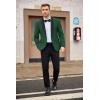 COOFANDY Mens Tuxedo Jacket Wedding Suit Jacket Slim Fit Blazer Jacket for Dinner, Prom, Party(Dark Green)