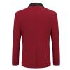 COOFANDY Mens Tuxedo Jacket Wedding Suit Jacket Slim Fit Blazer Jacket for Dinner, Prom, Party(Red)