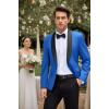 COOFANDY Mens Tuxedo Jacket Wedding Suit Jacket Slim Fit Blazer Jacket for Dinner, Prom, Party(Royal Blue)