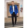 COOFANDY Mens Tuxedo Jacket Wedding Suit Jacket Slim Fit Blazer Jacket for Dinner, Prom, Party(Royal Blue)