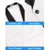 COOFANDY Mens Tuxedo Jacket Wedding Suit Jacket Slim Fit Blazer Jacket for Dinner, Prom, Party(White)