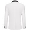 COOFANDY Mens Tuxedo Jacket Wedding Suit Jacket Slim Fit Blazer Jacket for Dinner, Prom, Party(White)
