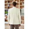 COOFANDY Mens Tweed Blazer Slim Fit Casual Sport Coat Two Button Knit Suit Jacket(White)