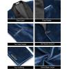 COOFANDY Men’s Velvet Tuxedo One Button Jacket Dinner Prom Wedding Blazer Jacket(Blue)
