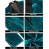 COOFANDY Men’s Velvet Tuxedo One Button Jacket Dinner Prom Wedding Blazer Jacket(Light Blue)