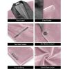 COOFANDY Men’s Velvet Tuxedo One Button Jacket Dinner Prom Wedding Blazer Jacket(Pink)