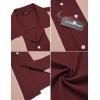 COOFANDY Men’s Vintage Bowling Shirt Short Sleeve Button Down Summer Cuba Beach Shirts(Date Red Pink)