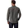 COOFANDY Mens Western Cowboy Shirt Long Sleeve Cotton Button Down Work Shirts with Pockets(Dark Grey)