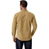COOFANDY Mens Western Cowboy Shirt Long Sleeve Cotton Button Down Work Shirts with Pockets(Khaki)