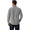 COOFANDY Mens Western Cowboy Shirt Long Sleeve Cotton Button Down Work Shirts with Pockets(Light Grey)
