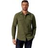 COOFANDY Mens Western Cowboy Shirt Long Sleeve Cotton Button Down Work Shirts with Pockets(Olive Green)
