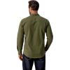 COOFANDY Mens Western Cowboy Shirt Long Sleeve Cotton Button Down Work Shirts with Pockets(Olive Green)