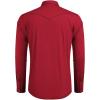 COOFANDY Mens Western Cowboy Shirts Cotton Long Sleeve Shirts with Two Pockets Embroidered(Red-a)