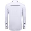 COOFANDY Men’s Western Cowboy Shirts Long Sleeve Embroidered Shirt Slim Fit Casual Button Down Shirts(White)