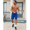 COOFANDY Men’s Workout Gym Shorts Mesh Athletic Shorts Lightweight Quick Dry Training Short Pants with Pockets(Blue(1 Pack of 1))