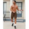 COOFANDY Men’s Workout Gym Shorts Mesh Athletic Shorts Lightweight Quick Dry Training Short Pants with Pockets(Brown(1 Pack of 1))
