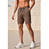 COOFANDY Men’s Workout Gym Shorts Mesh Athletic Shorts Lightweight Quick Dry Training Short Pants with Pockets(Brown(1 Pack of 1))