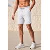 COOFANDY Men’s Workout Gym Shorts Mesh Athletic Shorts Lightweight Quick Dry Training Short Pants with Pockets(White(1 Pack of 1))