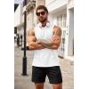 COOFANDY Men’s Workout Hooded Tank Tops Bodybuilding Muscle Cut Off T Shirt Sleeveless Gym Hoodies(White)