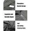 COOFANDY Men’s Workout Hooded Tank Tops Zip Up Sleeveless Hoodie Bodybuilding Fitness Gym Muscle Cut Off T Shirt(Dark Charcoal Grey)