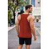 COOFANDY Men’s Workout Tank Top 3 Pack Quck Dry Sleeveless Gym Muscle Shirts Summer Swim Beach Tops(Black/White/Wine Red)