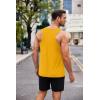 COOFANDY Men’s Workout Tank Top 3 Pack Quck Dry Sleeveless Gym Muscle Shirts Summer Swim Beach Tops(Black/Yellow/Blue)