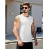 COOFANDY Men’s Workout Tank Tops 1/2 Pack Dry Fit Sleeveless Muscle Gym Shirts Stretch Bodybuilding Tee(Black+white)