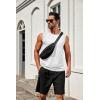 COOFANDY Men’s Workout Tank Tops 1/2 Pack Dry Fit Sleeveless Muscle Gym Shirts Stretch Bodybuilding Tee(Black+white)