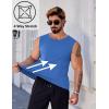 COOFANDY Men’s Workout Tank Tops 1/2 Pack Dry Fit Sleeveless Muscle Gym Shirts Stretch Bodybuilding Tee(Blue)