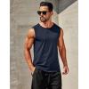 COOFANDY Men’s Workout Tank Tops 1/2 Pack Dry Fit Sleeveless Muscle Gym Shirts Stretch Bodybuilding Tee(Navy)