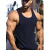 COOFANDY Men’s Workout Tank Tops 2 Pack Gym Muscle Sleeveless Shirt Casual Stringer Athletic Tee Shirts Summer(Blacknavy)