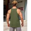 COOFANDY Men’s Workout Tank Tops 2 Pack Y Back Sleeveless Shirts Gym Muscle T Shirt Bodybuidling Athletic Stringer Tee(Army Green)