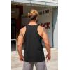 COOFANDY Men’s Workout Tank Tops 2 Pack Y Back Sleeveless Shirts Gym Muscle T Shirt Bodybuidling Athletic Stringer Tee(Black/Wine Red)
