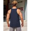COOFANDY Men’s Workout Tank Tops 2 Pack Y Back Sleeveless Shirts Gym Muscle T Shirt Bodybuidling Athletic Stringer Tee(Navy Blue/Army Green)