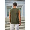 COOFANDY Mens Workout Tank Tops Cotton 3 Pack Soft Gym Muscle Shirt Sleeveless Classic T Shirts(Black/Light Grey/Army Green)