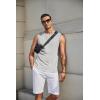 COOFANDY Mens Workout Tank Tops Cotton 3 Pack Soft Gym Muscle Shirt Sleeveless Classic T Shirts(Black/White/Light Grey)