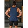 COOFANDY Men’s Workout Tank Tops Pack Dry Fit Sleeveless Running Shirts Gym Muscle Bodybuilding T Shirts(Black/Navy Blue)