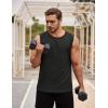 COOFANDY Men’s Workout Tank Tops Sleeveless Gym Muscle Tee Shirts 2 Pack Casual Breathable Waffle Knit Tanks(Black/Light Grey)