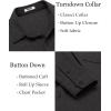 COOFANDY Men’s Wrinkle Free Shirt Casual Button Down Long Sleeve Dress Shirts(Black)