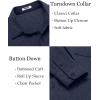 COOFANDY Men’s Wrinkle Free Shirt Casual Button Down Long Sleeve Dress Shirts(Dark Blue)
