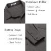 COOFANDY Men’s Wrinkle Free Shirt Casual Button Down Long Sleeve Dress Shirts(Grey)