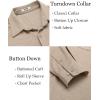 COOFANDY Men’s Wrinkle Free Shirt Casual Button Down Long Sleeve Dress Shirts(Light Coffee)