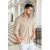 COOFANDY Men’s Wrinkle Free Shirt Casual Button Down Long Sleeve Dress Shirts(Light Coffee)