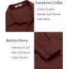 COOFANDY Men’s Wrinkle Free Shirt Casual Button Down Long Sleeve Dress Shirts(Wine Red)