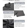COOFANDY Men’s Wrinkle Free Untucked Cuban Shirt Business Casual Button Down Shirts Short Sleeve Shirt(Dark Grey)